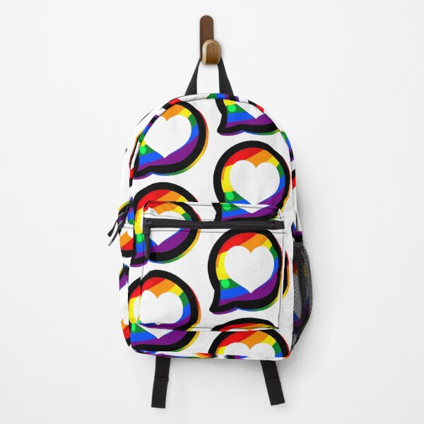 Item preview, LGBTQ+ Pride Heart Speech Bubble - Gay designed and sold by leashonlife.