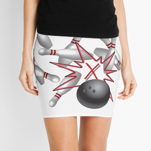 Bowling a strike Mini Skirt