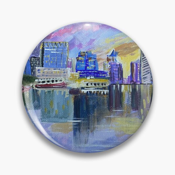 Item preview, Baltimore City Skyline and Sunset designed and sold by cailiezeidler.