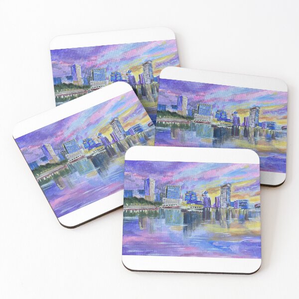 Item preview, Baltimore City Skyline and Sunset designed and sold by cailiezeidler.