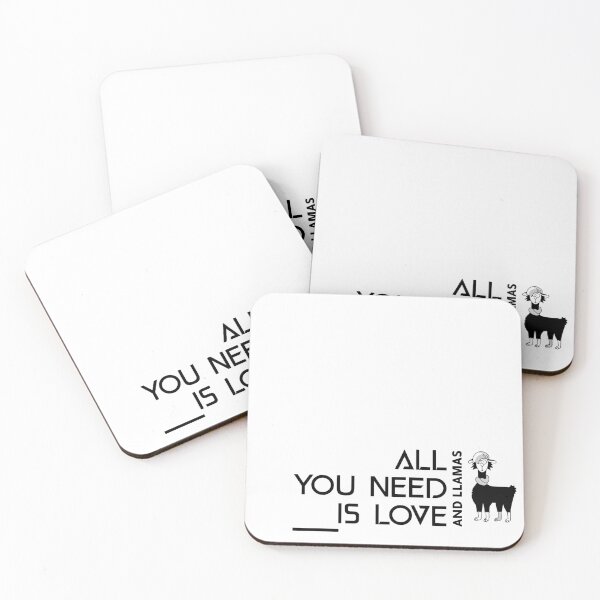 Artikelvorschau, All You Need Is Love and Llamas entworfen und verkauft von ProMySign.