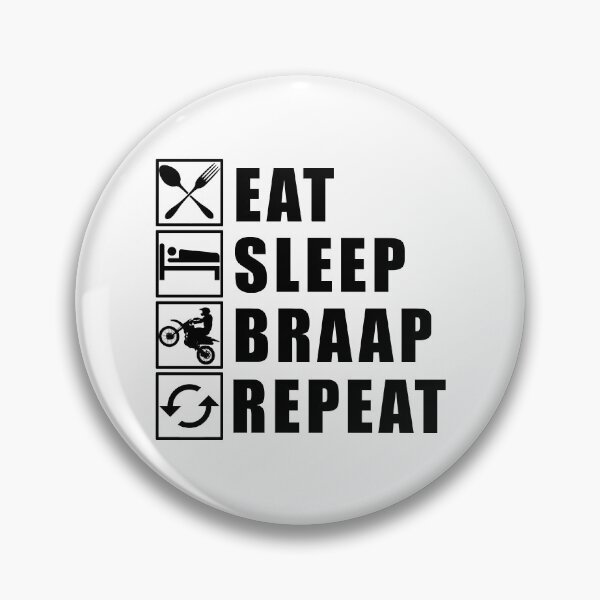 Artikelvorschau, Eat Sleep Braap Repeat entworfen und verkauft von Adel Qasem.