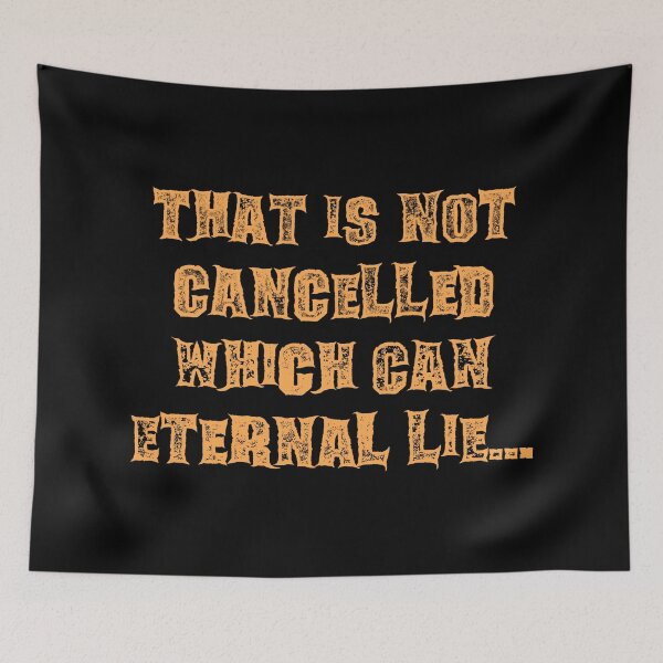 Item preview, That Is Not Cancelled Which Can Eternal Lie Peach designed and sold by WPahat.