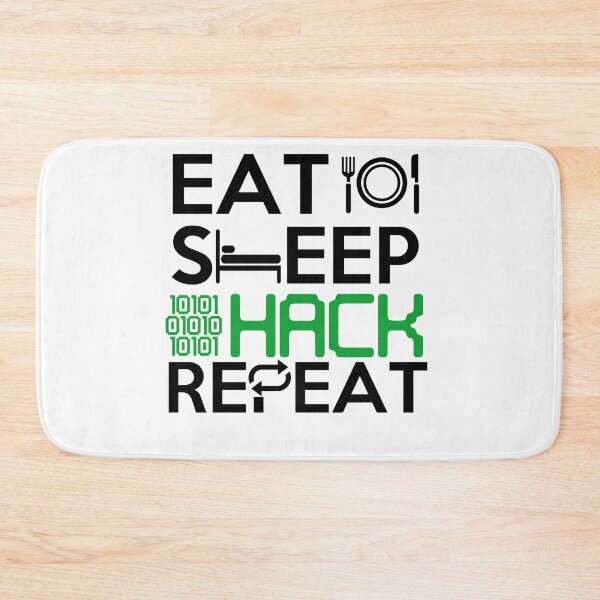 Item preview, Eat Sleep Hack Repeat Hacker tshirt hacking gift designed and sold by Mesyo.