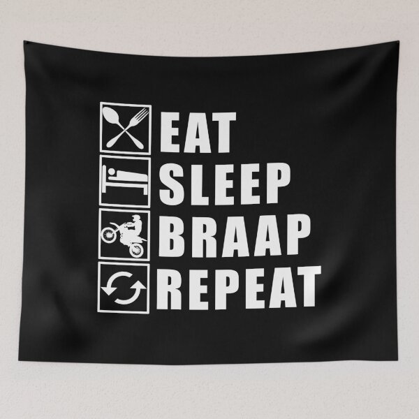 Item preview, Eat Sleep Braap Repeat designed and sold by Adel Qasem.