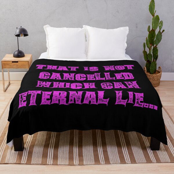 Item preview, That Is Not Cancelled Which Can Eternal Lie Purple designed and sold by WPahat.