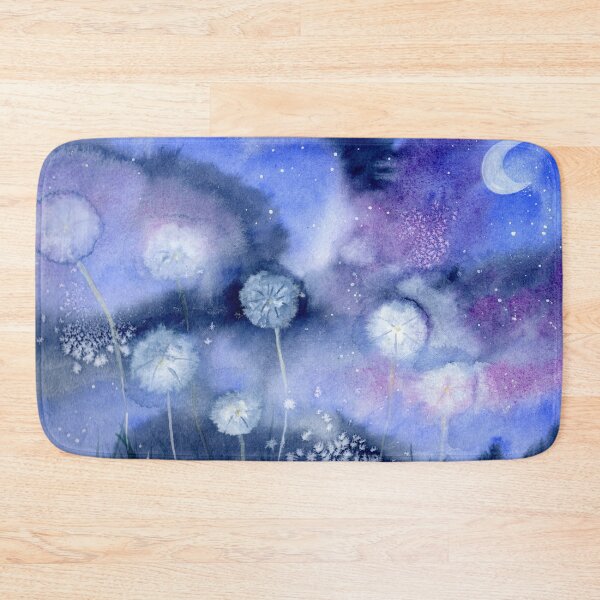 Item preview, Dandelion at Night Dreamy Nature Landscape designed and sold by Sandra Connelly.