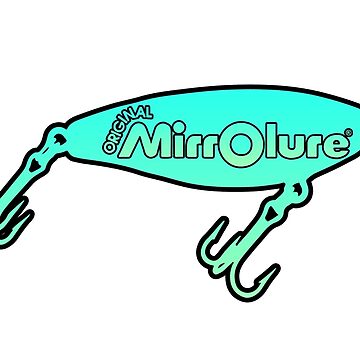 Blue Aqua Mirrolure Mirrodine Sticker  Sticker for Sale by