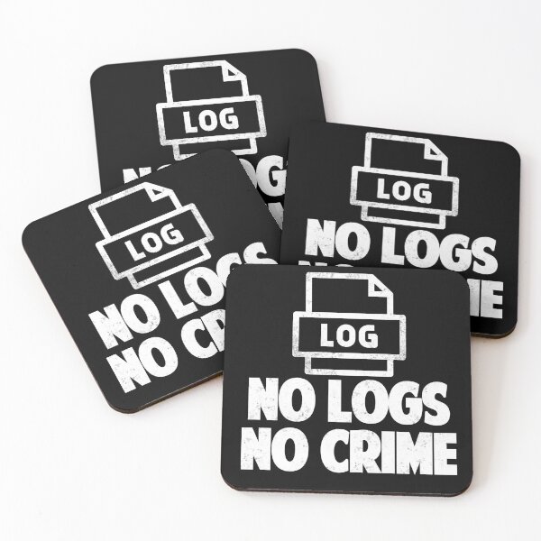 Item preview, No Logs No Crime Hacking Gift Hacker tshirt designed and sold by Mesyo.