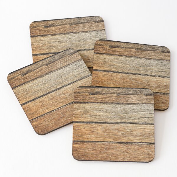 Item preview, Rustic wood effect weathered worn natural varnish designed and sold by chihuahuashower.