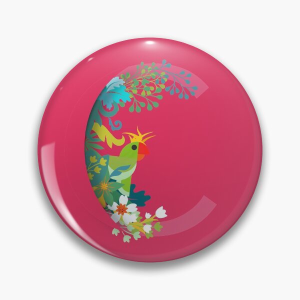 Item preview, Tropical alphabet C designed and sold by TheBWGalerie.