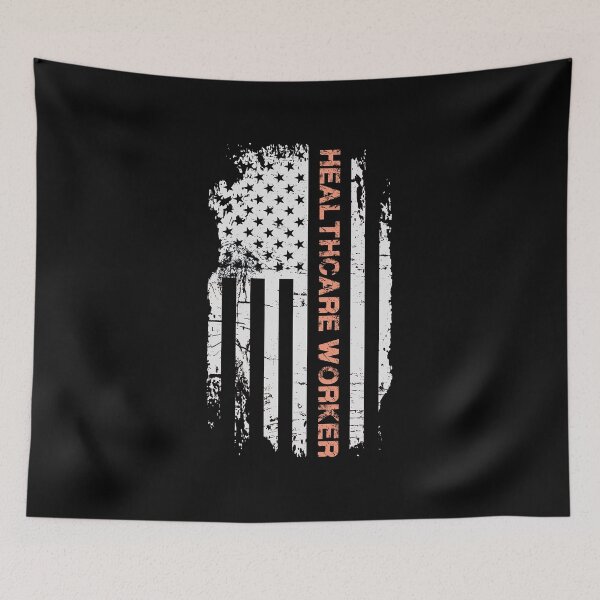 Item preview, Proud Social Worker USA Flag Design designed and sold by 2blackcherries.
