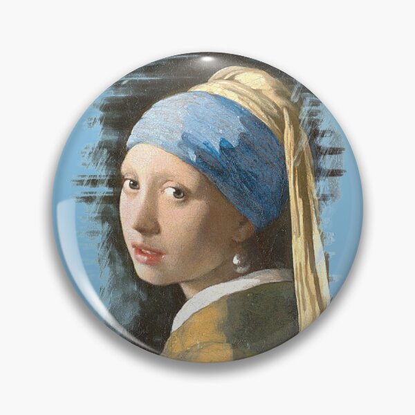 Artikelvorschau, Vermeer und sein berühmtes Perlen-Mädchen | Vintage Gemälde entworfen und verkauft von Petra Becker.
