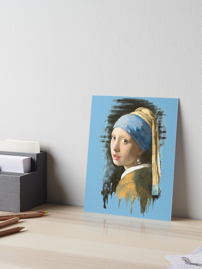 The Kitchen Maid (Keukenmeid) After Jan Vermeer, Classic Old Masters | Art  Board Print