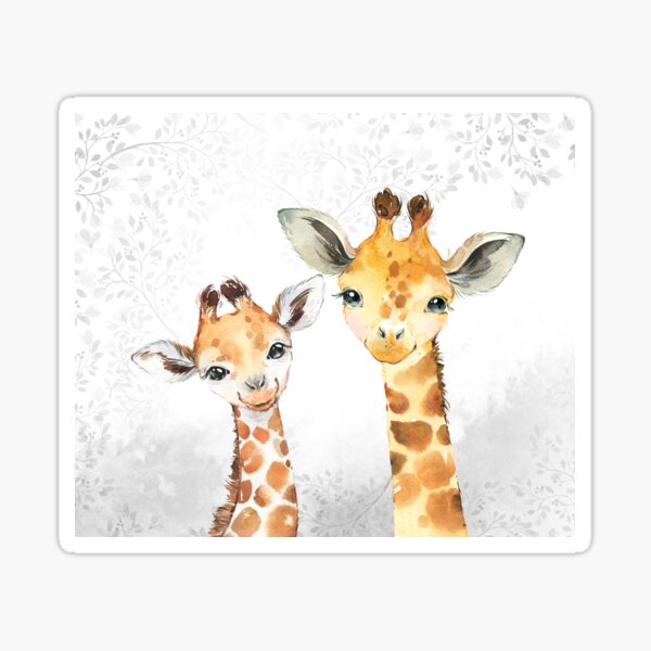 Children's safari giraffe animals baby Sticker