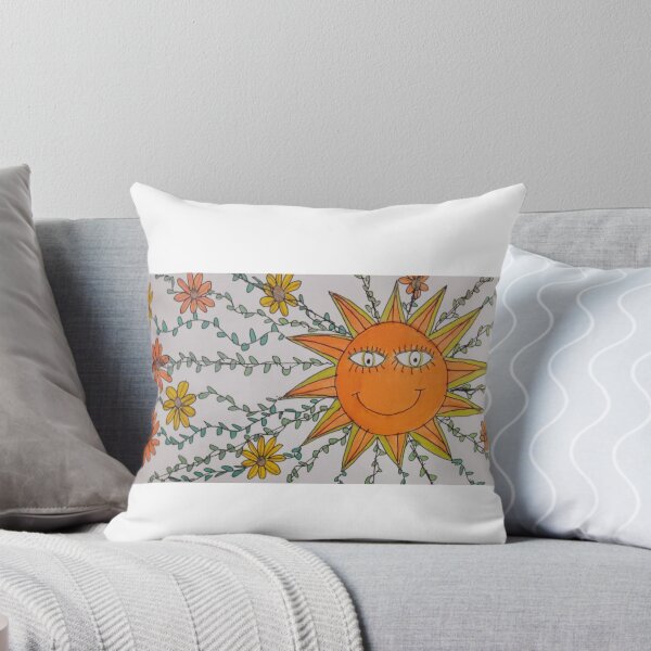 Item preview, Smiling golden sun and flowers design designed and sold by beckiwragg.