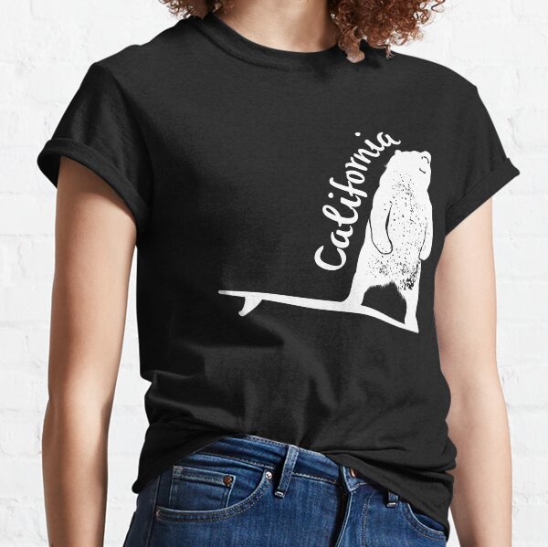 Cali Surfer Bear Classic T-Shirt