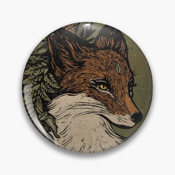 Item preview, Green forest fox designed and sold by Littlebadwren.