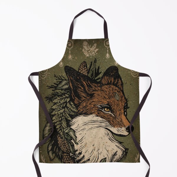 Item preview, Green forest fox designed and sold by Littlebadwren.