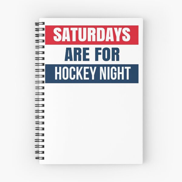 Item preview, SATURDAYS ARE FOR HOCKEY NIGHT SHIRT AND STICKER designed and sold by HockeyGoals.