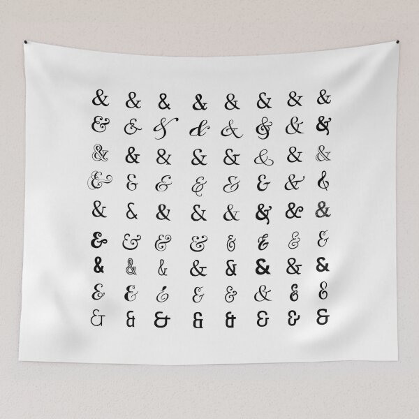 Item preview, Ampersand signs, ampersand poster designed and sold by beakraus.