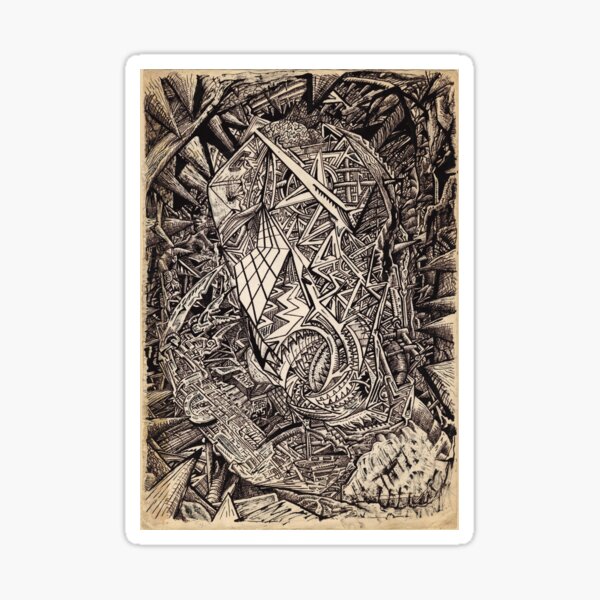 Diffracted (cavern dweller) by Brian Benson Sticker