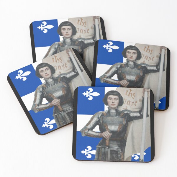 Item preview, Joan of Arc (Albert Lynch 1903) with Quebec Flag designed and sold by History Merch!.