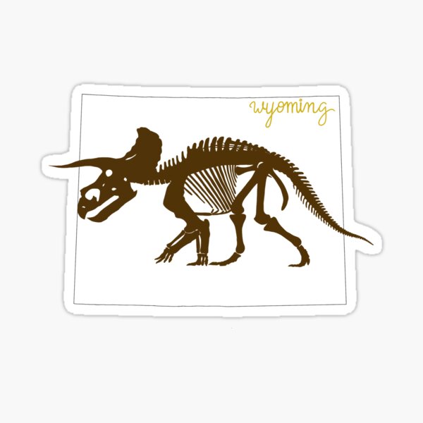 Item preview, Wyoming Triceratops designed and sold by BryceAnne Lowry.