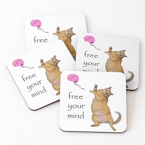 Item preview, Cute Ginger Kitty Sets His Thoughts Free designed and sold by RawSunArt.