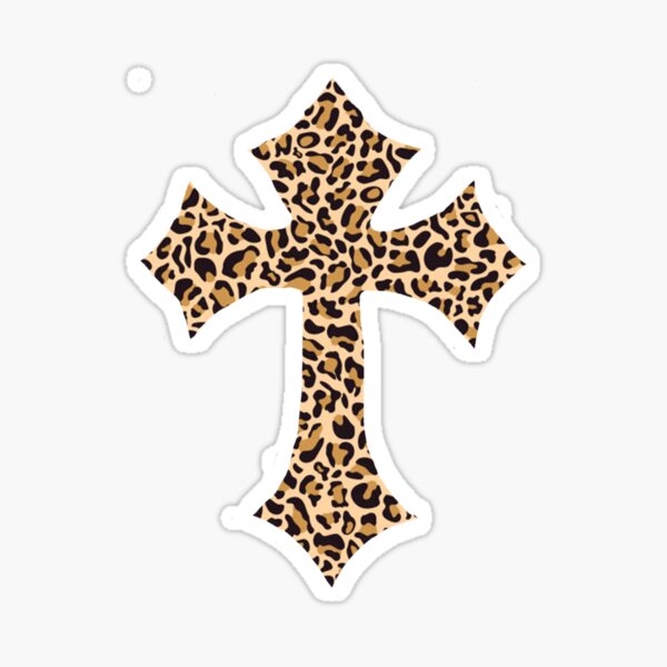 CROIX LÉOPARD Sticker