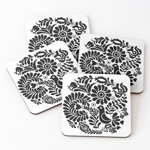 Item preview, Hungarian folklore embroidery //black designed and sold by fogalmamsincs.