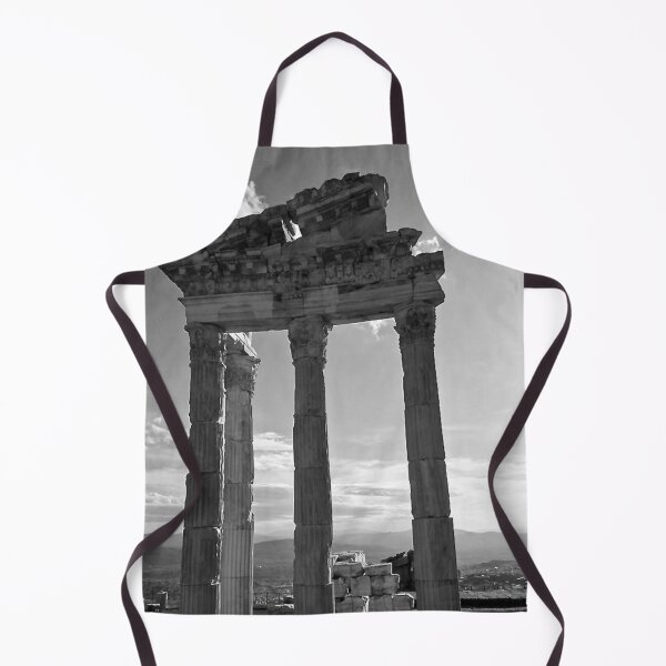 Item preview, Ruinas y columnas del templo de Trajano, Acrópolis de Pérgamo, Turquía B&W designed and sold by Ksaavet.