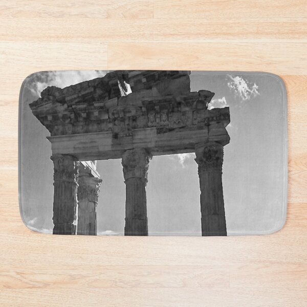 Item preview, Ruinas y columnas del templo de Trajano, Acrópolis de Pérgamo, Turquía B&W designed and sold by Ksaavet.