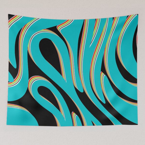 Item preview, # 125- Modern Zebra Effect on Black Background - Abstract Art - Kook Art designed and sold by KookArt.