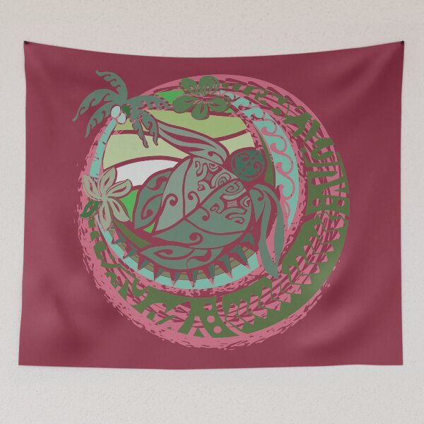 Item preview, Hawaiian Tribal Turtle Badge designed and sold by sunnthreads.