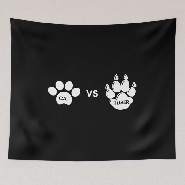 Item preview, Tiger Vs Cat designed and sold by SimpleUniverse.