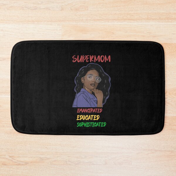 Item preview, Super Mom Emancipated, Educated Sophisticated Mother's Day Black & Birthday Black Centric Gift designed and sold by GmolahUnlimited.