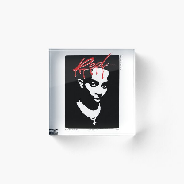Whole Lotta Red Acrylic Block