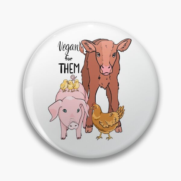 Item preview, Vegan for Them  designed and sold by grace2animals.