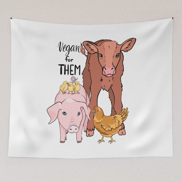 Item preview, Vegan for Them  designed and sold by grace2animals.