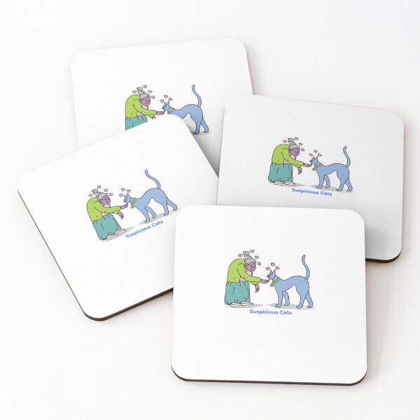 Item preview,    Suspicious Cats  designed and sold by ShoppinOnline24.