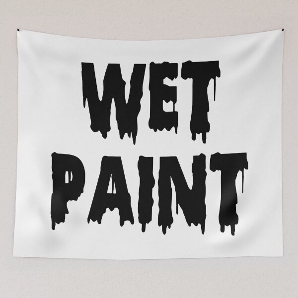 Item preview, Wet Paint Graffiti Black designed and sold by TravelScientist.