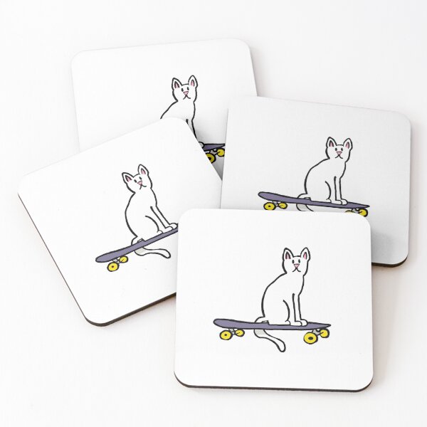 Item preview, Cat on a skateboard designed and sold by Quick Brown Fox Canada.