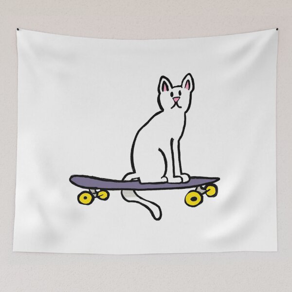 Item preview, Cat on a skateboard designed and sold by Quick Brown Fox Canada.