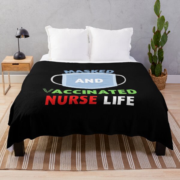 Item preview, Masked And Vaccinated Nurse Life designed and sold by SimpleUniverse.