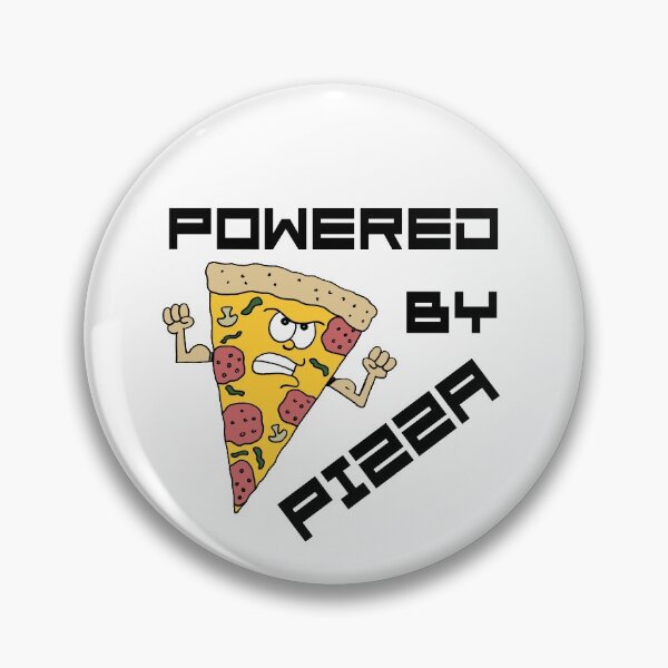 Item preview, Powered By Pizza Cartoon Funny designed and sold by jaycartoonist.