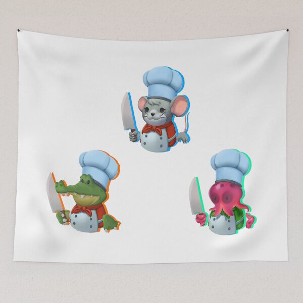 Item preview, PACK - Overcooked Alligator/Mouse/Octopus designed and sold by Gawop.
