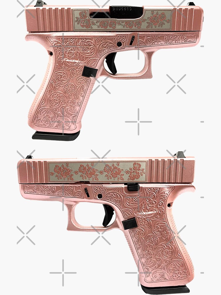 "rose gold glock 43x" Sticker for Sale by StinkPad Redbubble