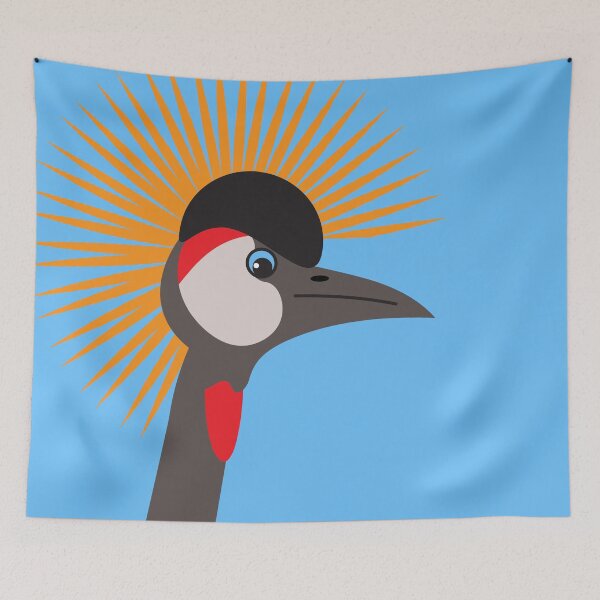 Item preview, Grey Crowned Crane African Bird Portrait 2 designed and sold by Anna Lemos.