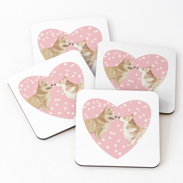 Item preview, Corgi Love pink heart designed and sold by Luaillustration.